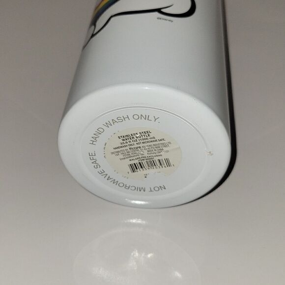 Disney Pride Collection Mickey Mouse Water Bottle W/Straw Rainbow Heart 33.8oz - Picture 6 of 6